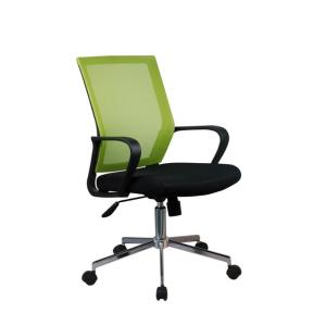 Fauteuil de bureau vert noir dossier souple et assise régla…