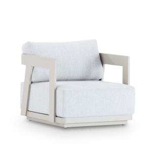 Fauteuil de jardin en aluminium beige