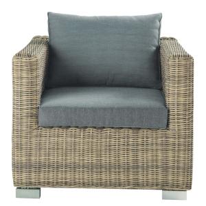 Fauteuil de jardin en résine tressée recyclée