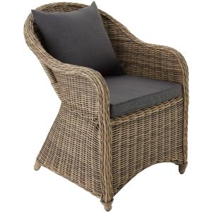 Fauteuil de jardin en rotin résistant aux UV aspect naturel…