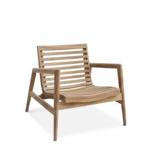Fauteuil de jardin en teck beige