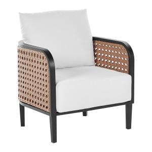 Fauteuil de jardin métal blanc