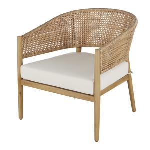 Fauteuil de jardin professionnel en résine tressée imitatio…
