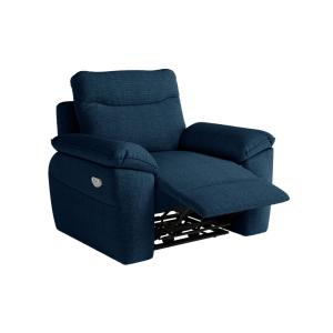 Fauteuil de relaxation électrique en tissu texturé 3D - Ble…