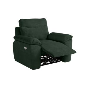 Fauteuil de relaxation électrique en velours côtelé vert fo…