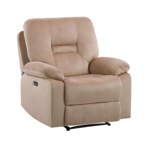 Fauteuil de relaxation en tissu beige 74x85