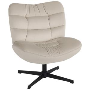 Fauteuil de salon assise et dossier larges tissu en chenill…