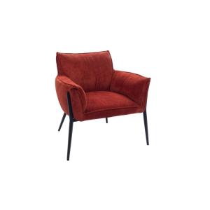 Fauteuil de salon en velours chenille