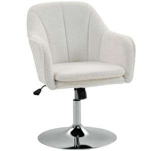 Fauteuil de salon pivotant à hauteur réglable polaire teddy…
