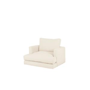 Fauteuil de teinte blanc cassé 105cm