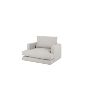 Fauteuil de teinte gris clair 105cm