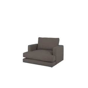 Fauteuil de teinte gris foncé 105cm