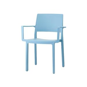 Fauteuil design en plastique bleu