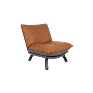 Fauteuil design en plastique marron