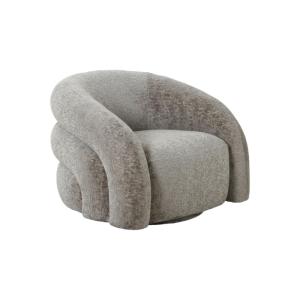 Fauteuil design en tissu bouclé taupe VANYA taupe 83x93x70c…