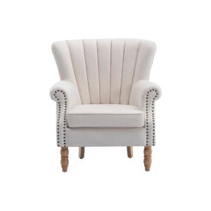 Fauteuil droit  crème