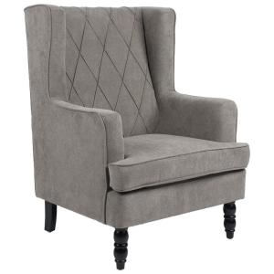 Fauteuil Efficient tissu gris-noir 72x97x100cm