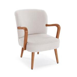 Fauteuil en aggloméré blanc