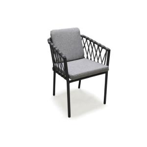 Fauteuil en aluminium et corde