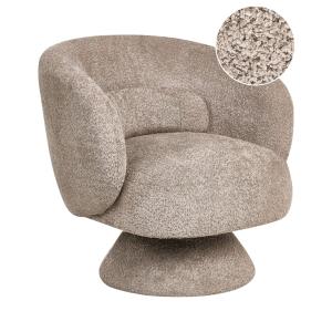Fauteuil en bouclé beige H77
