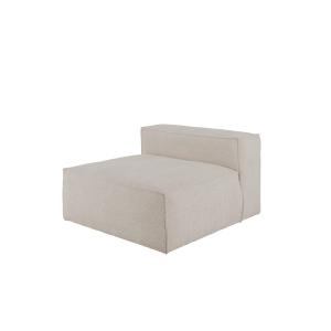 Fauteuil en bouclé couleur gris clair 110x90cm