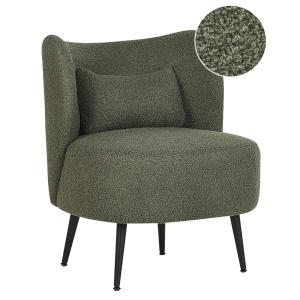 Fauteuil en bouclé vert H76