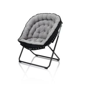 Fauteuil en coton gris