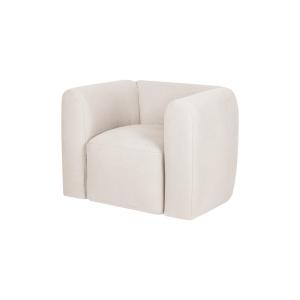 Fauteuil en fibre synthétique, beige