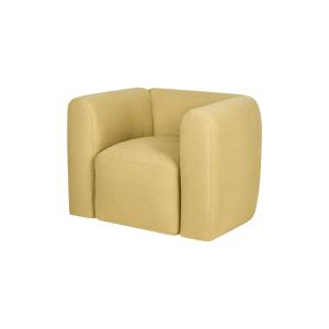 Fauteuil en fibre synthétique, jaune