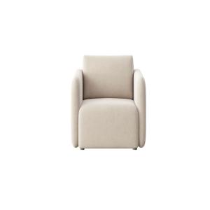 Fauteuil en polyester beige clair