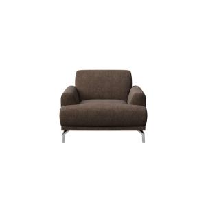 Fauteuil en polyester brun