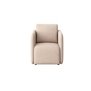 Fauteuil en polyester crème