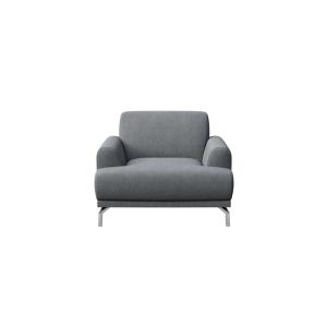 Fauteuil en polyester gris clair