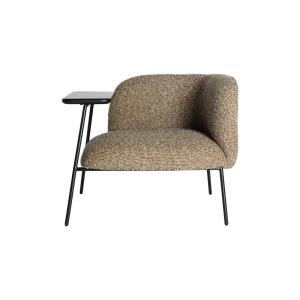 Fauteuil en polyester nuances vertes marbré 71x91x74 cm