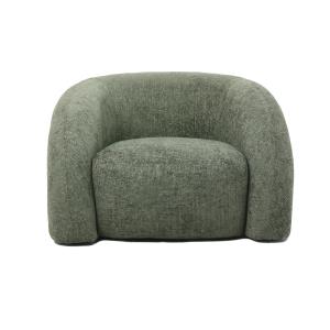 Fauteuil en polyester vert 100x93x62 cm