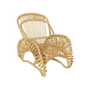 Fauteuil en rotin beige design