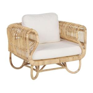 Fauteuil en rotin naturel H73
