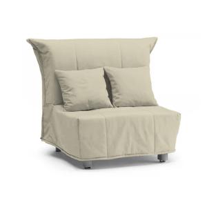 Fauteuil en tissu beige 85x90h85 cm