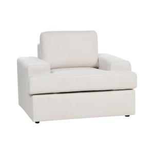 Fauteuil en tissu beige H85