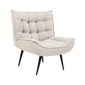 Fauteuil en tissu beige H92