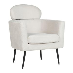 Fauteuil en tissu blanc H91