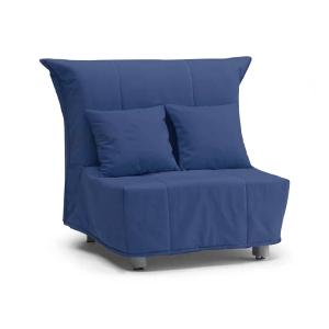 Fauteuil en tissu bleu 85x90h85 cm