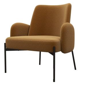 Fauteuil en tissu Cosy Ocre