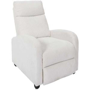Fauteuil en tissu côtelé 3 positions ajustables