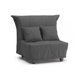 Fauteuil en tissu gris 85x90h85 cm