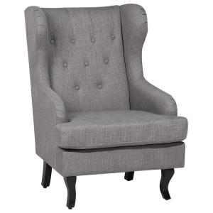 Fauteuil en tissu gris H100