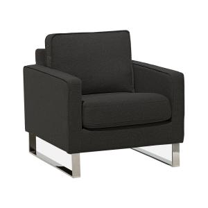 Fauteuil en tissu gris H82