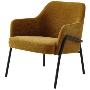 Fauteuil en tissu Luxury Moutarde