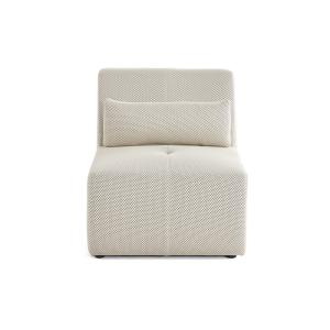 Fauteuil en tissu mailles 3d beige
