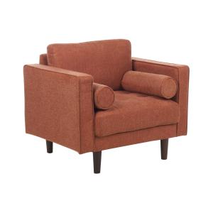 Fauteuil en tissu marron H78